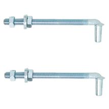 5/8&quot; x 6&quot; Chain Link J Bolt Lag Hinge Pin Fastener Zinc Plated 5/8&quot; Thread - $33.63 CAD