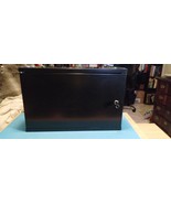 Modern 2U Wall Mount Network Server Cabinet Enclosure Rack Black With Lo... - $66.23