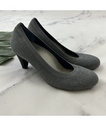 Betabrand Womens Late to the Gate Pumps Heels Size 8 Blue Gray Knit Roun... - $36.62