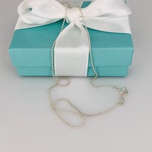 Tiffany &amp; Co 18” Bead Chain Necklace 1mm Classic in Sterling Silver - £115.08 GBP