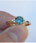 Montana Sapphire Ring 14k Yellow Gold Montana Sapphire Engagement Ring - $1,179.00