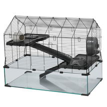 VEVOR Hamster Cage,29.5x17.3x24in,360°View,Transparent,Water Bottle,Smal... - $94.99