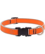 Lupine Reflective Dog Collar 3/4&quot; Wide Orange Diamond Adjusts from 13&quot; t... - $36.33 CAD