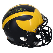 Tom Brady Autographed Michigan Wolverines Authentic Speed Helmet Fanatics - £2,261.95 GBP