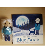 Blue Moon Boy &amp; Book, crochet doll, amigurumi - $24.44 CAD
