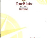 Sheraton Four Points Hotel Menu Milwaukee Airport 1999 - £13.92 GBP