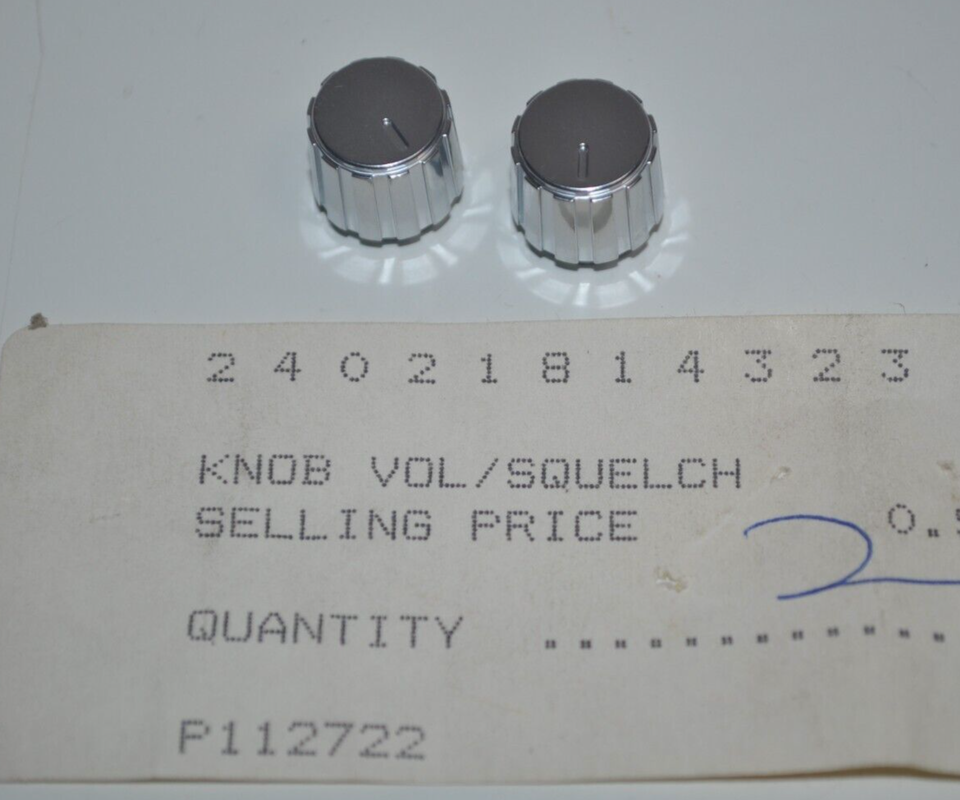 Lot of 2 NOS NEW Replacement Volume Squelch Knobs Wilson or Relm Radio? - $9.89