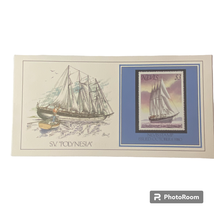 SV Polynesia Nevis Stamp Basil Smith Print Issue 1980 Ship Boat - £11.70 GBP