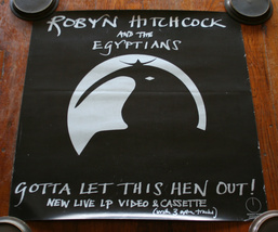  ROBYN HITCHCOCK Gotta Let this Hen Out 1985 orig uk PROMO POSTER SOFT BOYS - £15.92 GBP