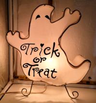Light Up Ghost   Halloween Novelty Sculpture with Light, Free Standing - $22.00