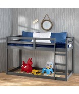 Gaston Twin Loft Bed, Gray Finish - €285,00 EUR