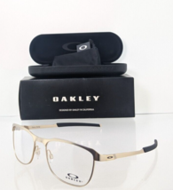 Brand New Authentic Oakley Eyeglasses 3244 - 0453 Satin Gold Tail Pipe Frame - £114.53 GBP