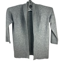 Time And Tru Womens Grey Open Front Cardigan Sweater L 12-14 - £14.29 GBP