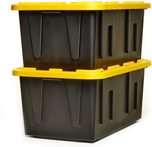 Durabilt 27 Gallon Capacity Flip Lid Stackable Heavy Duty Tough Storage Co - $138.85