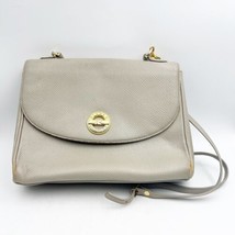 Hiroko KOSHINO Vintage grey gold Leather cross body purse - £31.86 GBP