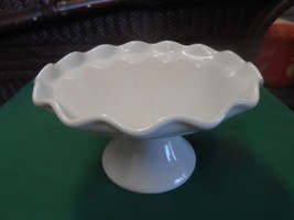 Great WESTMORELAND Milk Glass Skirted CAKE STAND  8&quot; - £17.54 GBP