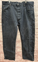 Levis Jeans 501 Mens Tag 42x32 (actual inseam 29) Black Wash Button Fly ... - $39.00