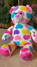 Valentine&#39;s Day BAB Build-A-Bear Hearts Pink Blue Yellow Purple Hearts 18&quot; 2019 - £15.66 GBP