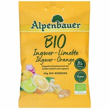 Alpenbauer Organic Lozenges: Ginger Lime 90g Made In Austria-FREE Shipping - £6.99 GBP