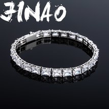 NEW 6mm AAA CZ High Quality Personality Iced Out AAA+ CZ Spring Buckle Bracelet  - £38.85 GBP