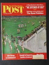 Saturday Evening Post November 17, 1962 The Sand Pebbles  Thornton Utz Cover 423 - £5.53 GBP