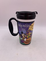 2008 Disney Parks Halloween Plastic Insulated Travel Mug with Lid Mickey, Pluto - £11.69 GBP