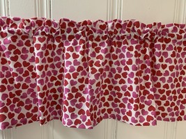 Valentine’s Day Window Valance Curtain Hearts Kitchen Curtains Valentines - £9.63 GBP