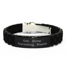 Journaling for Friends, Eat. Sleep. Journaling. Repeat, Unique Journaling Black  - £15.62 GBP