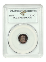 1856 H10C Pcgs PR66+CAM Ex: D.L. Hansen - £14,244.86 GBP