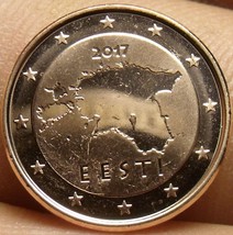 Gem Unc Estonia 2017 Euro Cent~The Map of Estonia~Free Shipping - $3.42