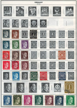 GERMANY 1937-48  Very Fine Mint &amp; Used Stamps Hinged on List : 2 Sides - £2.06 GBP
