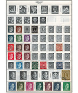 GERMANY 1937-48  Very Fine Mint &amp; Used Stamps Hinged on List : 2 Sides - £2.07 GBP