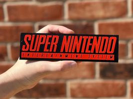 Super Nintendo SNES Console Logo Emblem Badge Plate Original Vintage Par... - $14.69