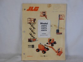 JLG 25RTS 33RTS 40RTS Scissor Lift Service   Maintenance Manual - £29.81 GBP
