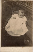 RPPC Sweet Baby in Stroller c1908 Real Photo Postcard X6 - £3.88 GBP