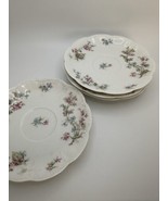 4 Vintage Haviland Limoges France Tea Flower Plates NB3 - $31.08 CAD