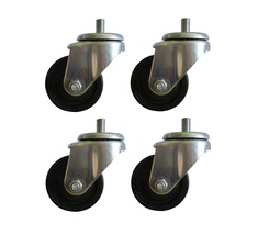 Set of 4, Heavy Duty Phenolic Caster Wheel, 550 Lb Capacity ea, Roller B... - £23.05 GBP