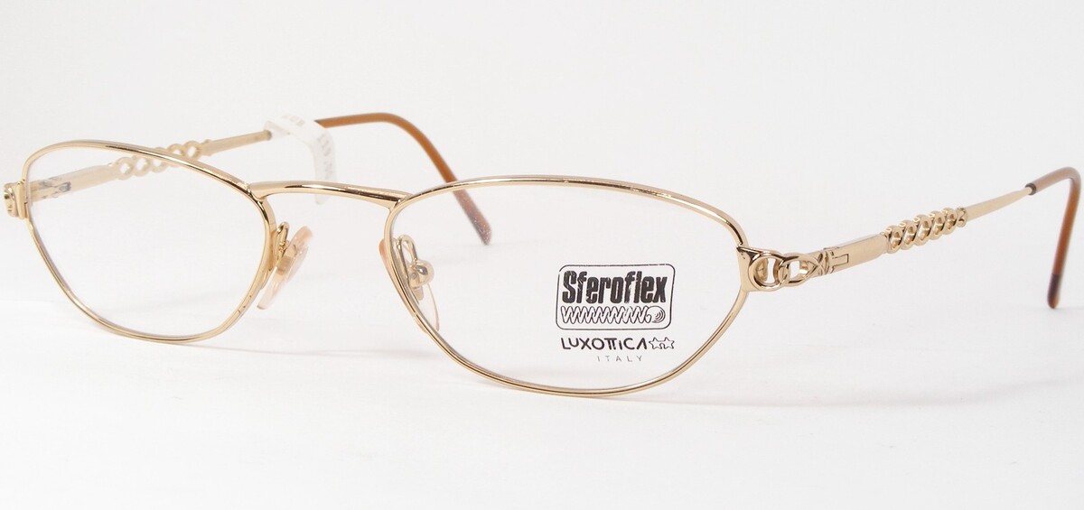 Sferoflex LUXOTTICA 2482 108 Oro Gafas Únicas 49-19-140mm Italia - $95.68