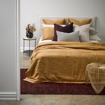 Light Brown Linen Duvet Cover Bedding Quilt Twin Full Double Queen King Size - £27.82 GBP+