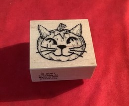 Pumpkin Cat Rubber Stamp PSX C-2057 - $5.89