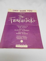 RARE VINTAGE Lore Noto The Fantasticks They Were You sheet music Tom Jones  - £5.94 GBP