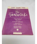 RARE VINTAGE Lore Noto The Fantasticks They Were You sheet music Tom Jones  - £5.97 GBP