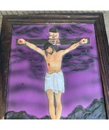 Vintage Wooden Bible Box With 3D Resin Design-Jesus On The Cross - $67.89 CAD