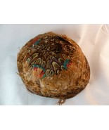 Vtg Womens Genuine PHEASANT FEATHER Mid-Century Hat Felt base - $302.77 MXN