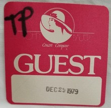 TOM PETTY - VINTAGE DEC. 29 1979 ORIGINAL CLOTH CONCERT TOUR BACKSTAGE PASS - £15.73 GBP