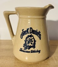 Jack Daniels Old No 7 Tennessee Whiskey Stoneware Pitcher Pottery 7-1/2”... - $17.87