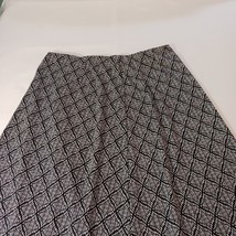 CATO Women's Black & White Elastic Waist Geometric Long Skirt Size 18/20W image 7
