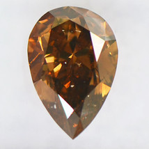 Brown Pear Shape Diamond Natural Fancy Real Loose 1.50 Carat SI1 IGI Certificate - £1,887.04 GBP