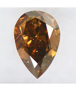 Brown Pear Shape Diamond Natural Fancy Real Loose 1.50 Carat SI1 IGI Cer... - £1,846.56 GBP