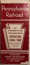 PENNSYLVANIA RAILROAD Time Tables April 28, 1963 - £7.82 GBP